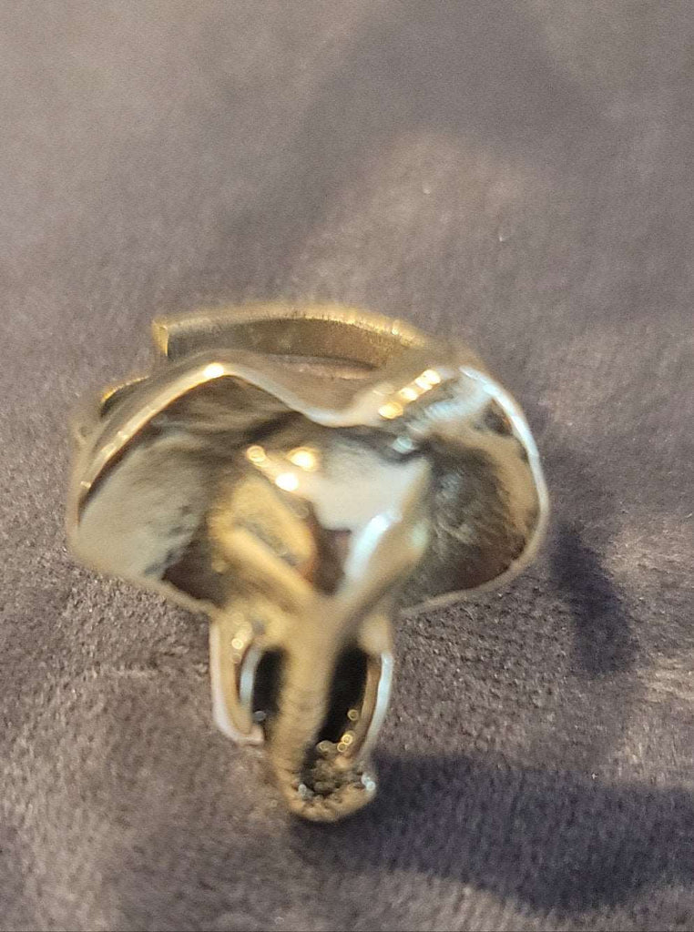 Adjustable Brass Elephant Ring - Adelani Treasures