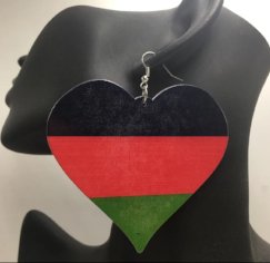 Black Love Earrings - Adelani Treasures
