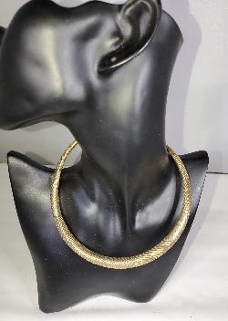Brass Choker Necklace - Adelani Treasures