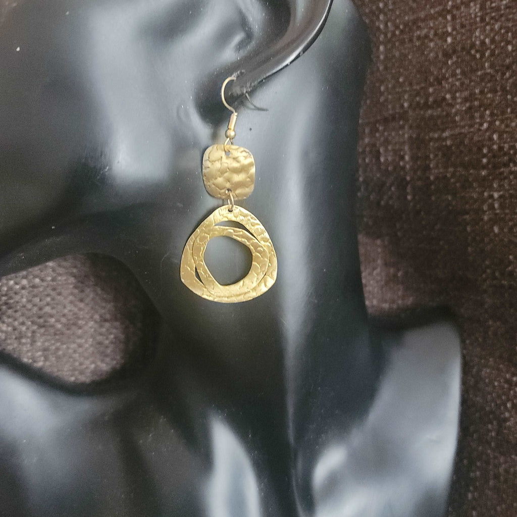 Brass Earrings - Adelani Treasures