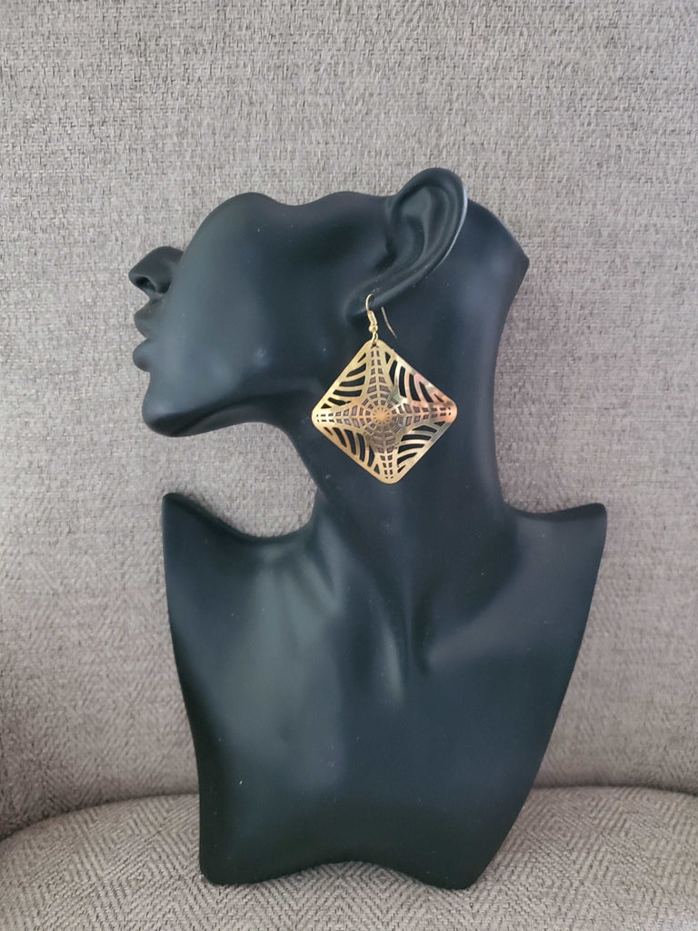 Brass Earrings - Adelani Treasures