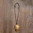 Brass Mask Pendant Necklace-Large - Adelani Treasures