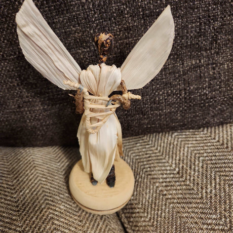 Corn Husk Angel Figurine - Adelani Treasures