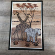 Giraffe/Zebra Banana Leaf Wall Art - Adelani Treasures