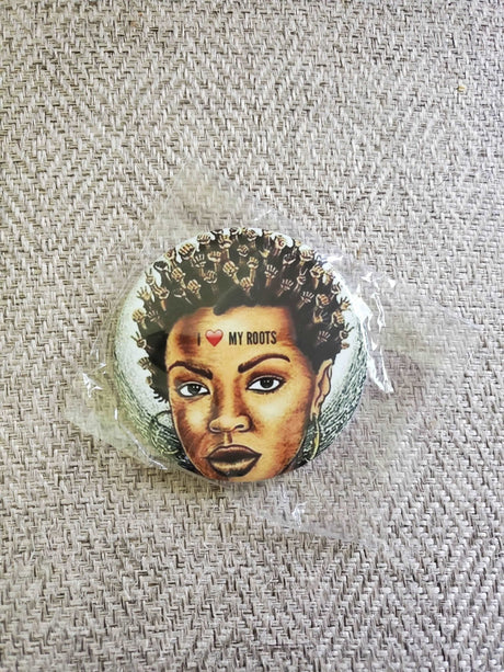 I love my roots Button - Adelani Treasures