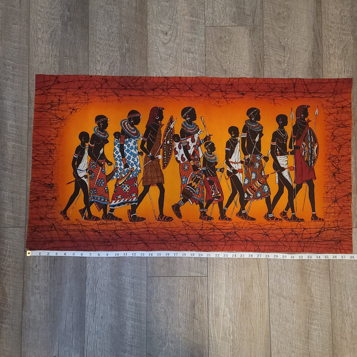 Kenyan Family Batik Wall Art