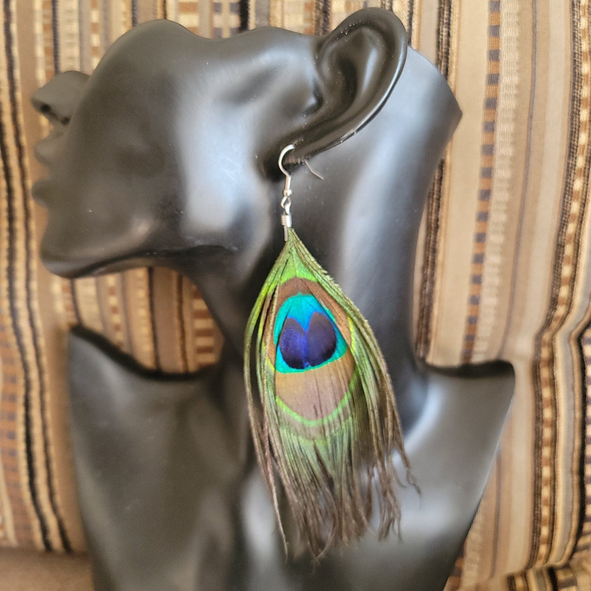Peacock Earrings - Adelani Treasures